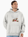 Cute Funny The Red Nosed Reindeer Premium Oversized Hoodie | Premium Unisex T-Shirt, Trending Graphic Tee