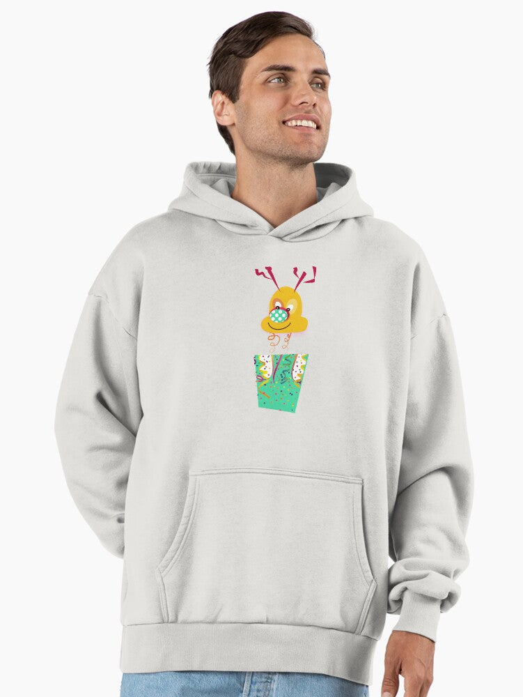 Cartoon Party Rudolph Reindeer Premium Oversized Hoodie | Premium Unisex T-Shirt, Trending Graphic Tee