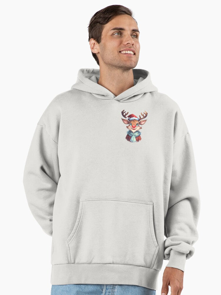 Rudolph the red nose reindeer for christmas Premium Oversized Hoodie | Premium Unisex T-Shirt, Trending Graphic Tee