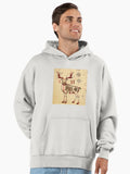 Drawing of Santa's reindeer Premium Oversized Hoodie | Premium Unisex T-Shirt, Trending Graphic Tee