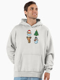 Merry Christmas, Santa Claus, Christmas tree, Rudolph, Snowman Premium Oversized Hoodie | Premium Unisex T-Shirt, Trending Graphic Tee