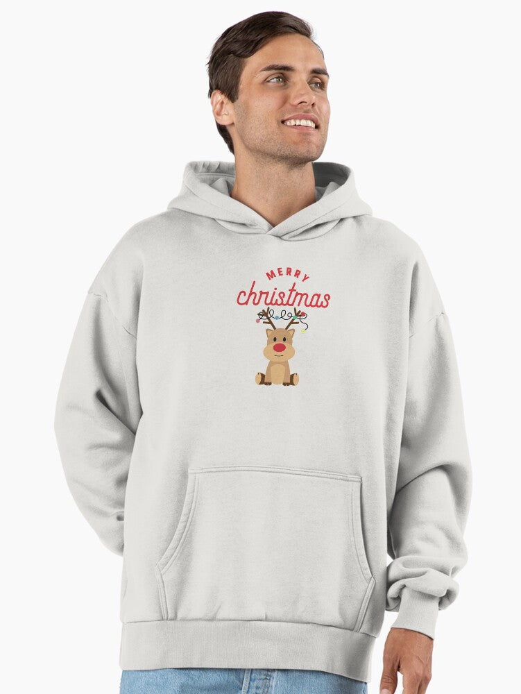 Merry Christmas Reindeer - Merry Christmas Classic Rudolph Premium Oversized Hoodie | Premium Unisex T-Shirt, Trending Graphic Tee