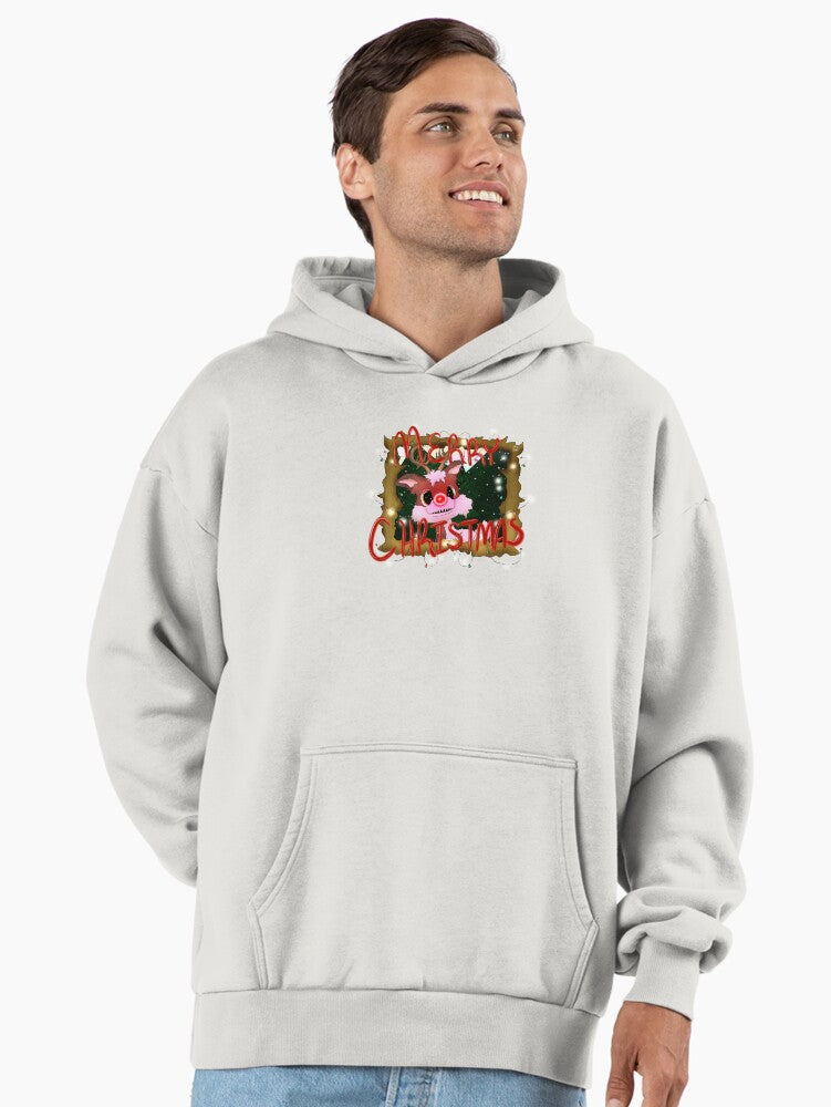 Christmas Greeting Premium Oversized Hoodie | Premium Unisex T-Shirt, Trending Graphic Tee