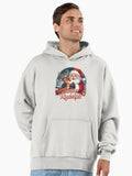 Santa & Rudolph Christmas Magic Premium Oversized Hoodie | Premium Unisex T-Shirt, Trending Graphic Tee