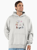 Santa's Reindeer Premium Oversized Hoodie | Premium Unisex T-Shirt, Trending Graphic Tee