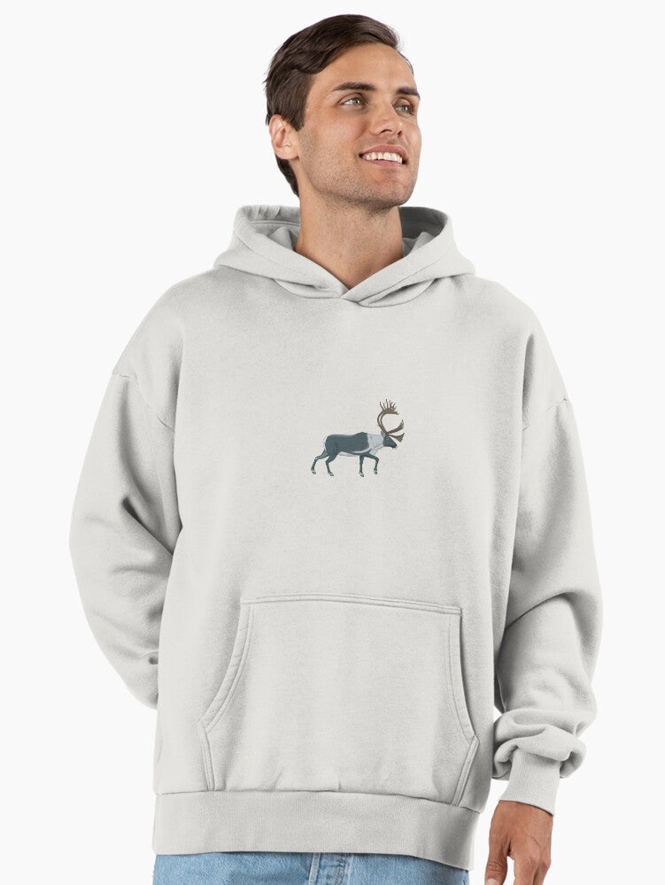Reindeer Premium Oversized Hoodie | Premium Unisex T-Shirt, Trending Graphic Tee