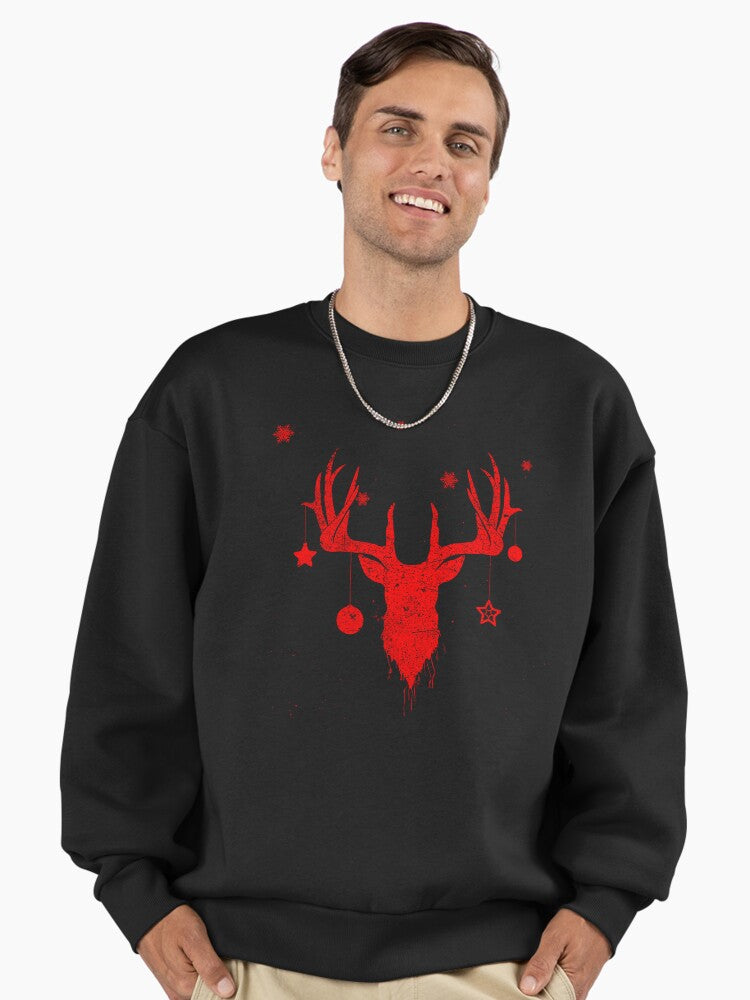 Grunge Rudolph Premium Oversized Sweatshirt | Premium Unisex T-Shirt, Trending Graphic Tee