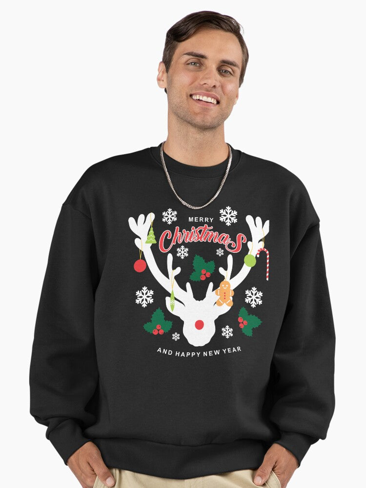 MERRY CHRISTMAS Premium Oversized Sweatshirt | Premium Unisex T-Shirt, Trending Graphic Tee