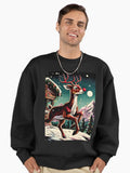 Illuminate the Holidays: Whimsical Rudolph the Red-Nosed Reindeer Art for Festive Christmas Prints and Joyful Decor! Premium Oversized Sweatshirt | Premium Unisex T-Shirt, Trending Graphic Tee