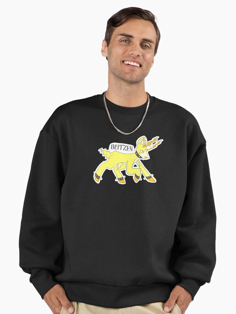 Blitzen Premium Oversized Sweatshirt | Premium Unisex T-Shirt, Trending Graphic Tee