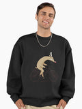 tired rudolph Premium Oversized Sweatshirt | Premium Unisex T-Shirt, Trending Graphic Tee