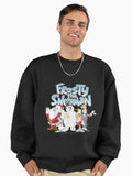 Frosty The Snowman Group Shot Logo Premium Oversized Sweatshirt | Premium Unisex T-Shirt, Trending Graphic Tee