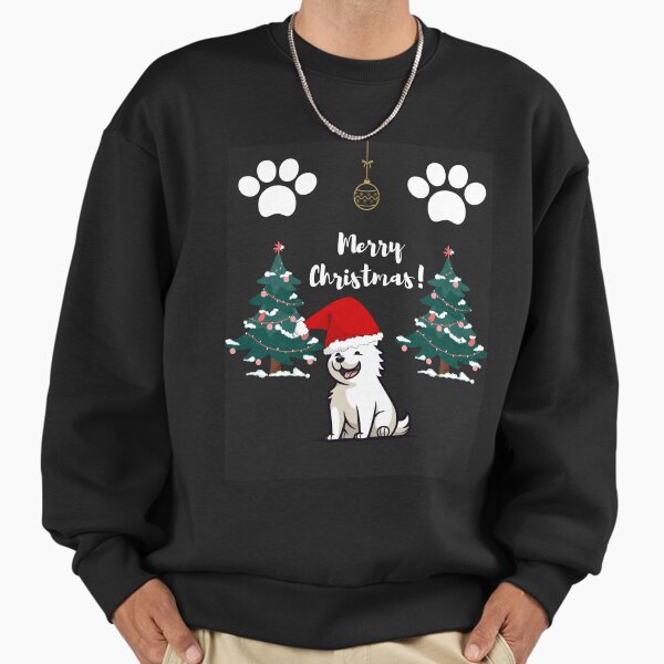 "happy chrismas dog" Premium Oversized Sweatshirt for Sale by falconaro