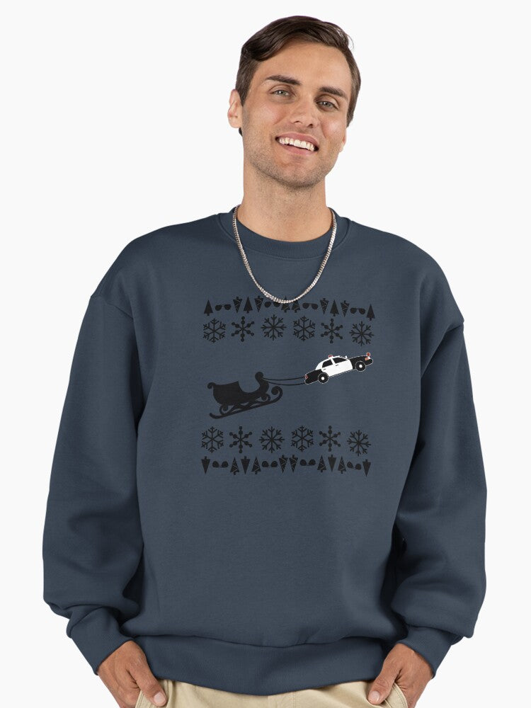 Crown Vic Christmas Premium Oversized Sweatshirt | Premium Unisex T-Shirt, Trending Graphic Tee