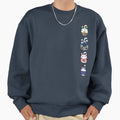 "Nyaruto Cute Sasuke Naruto Sakura Sasuke Chest Line Logo" Premium Oversized Sweatshirt for Sale by FifthSun