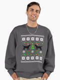 Black Labrador Rudolph Reindeer Christmas Premium Oversized Sweatshirt | Premium Unisex T-Shirt, Trending Graphic Tee