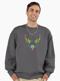 Comet the Reindeer Rainbow Premium Oversized Sweatshirt | Premium Unisex T-Shirt, Trending Graphic Tee