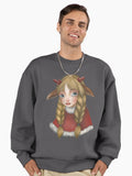Fawn girl Premium Oversized Sweatshirt | Premium Unisex T-Shirt, Trending Graphic Tee