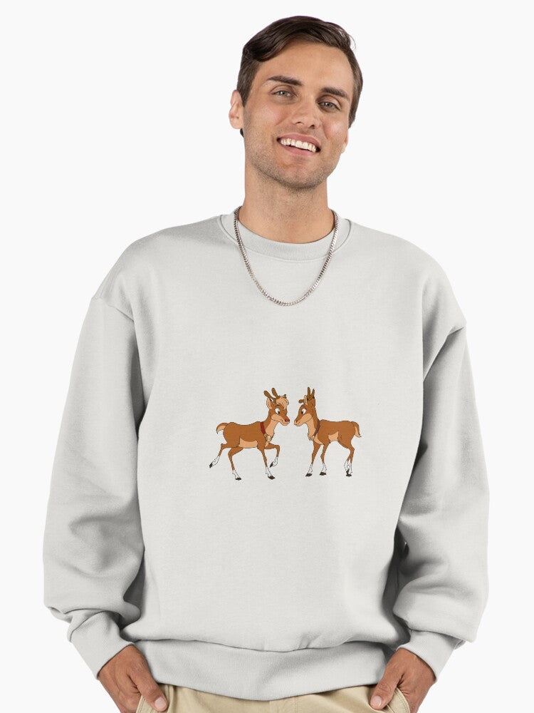 biologically accurate Rudolph and Zoey Premium Oversized Sweatshirt | Premium Unisex T-Shirt, Trending Graphic Tee
