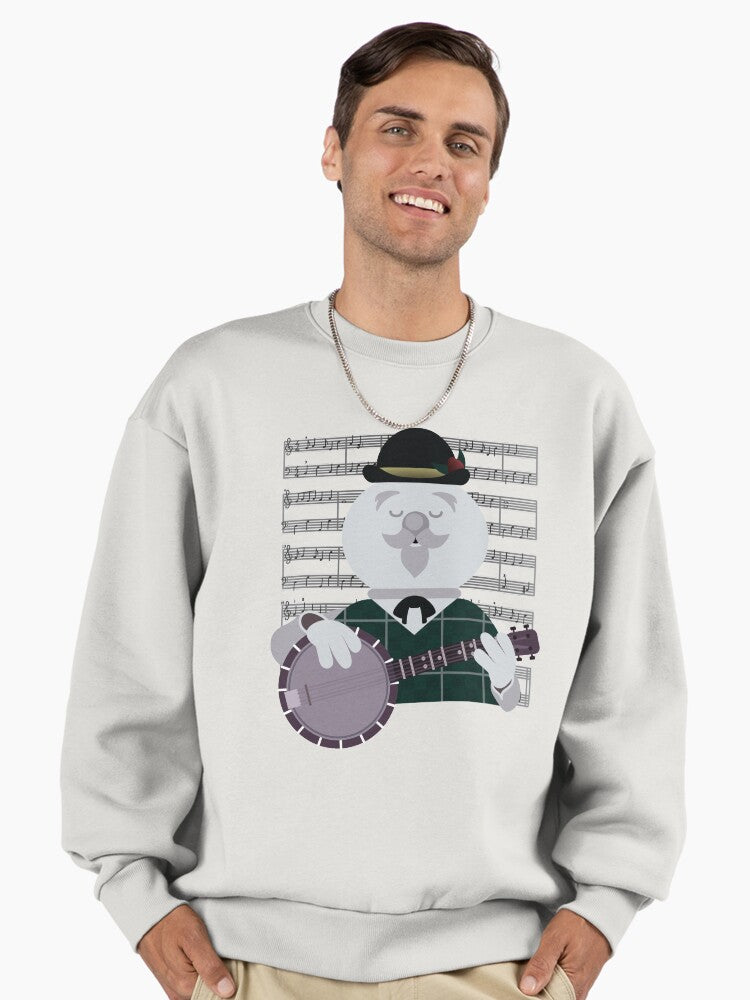 Sam the Snowman - Banjo Medley Premium Oversized Sweatshirt | Premium Unisex T-Shirt, Trending Graphic Tee