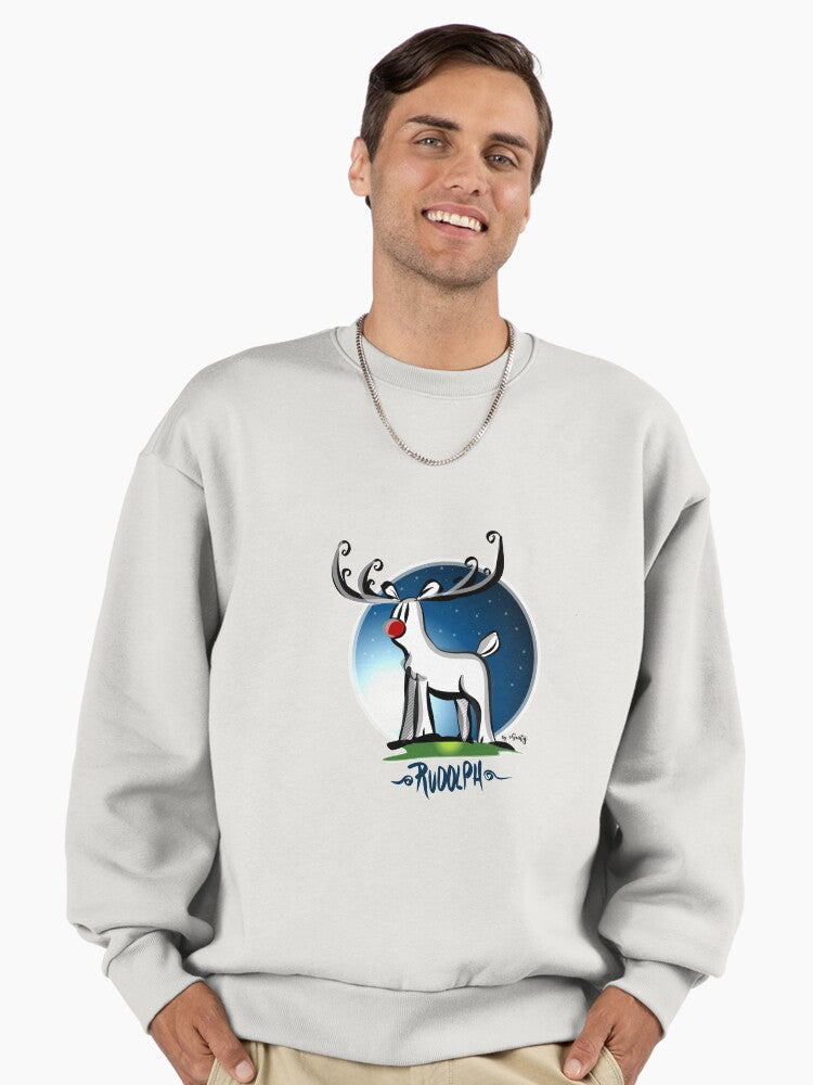 Rudolph Premium Oversized Sweatshirt | Premium Unisex T-Shirt, Trending Graphic Tee