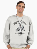 Merry Liftmas - Shredded Rudolph Gym Design Premium Oversized Sweatshirt | Premium Unisex T-Shirt, Trending Graphic Tee