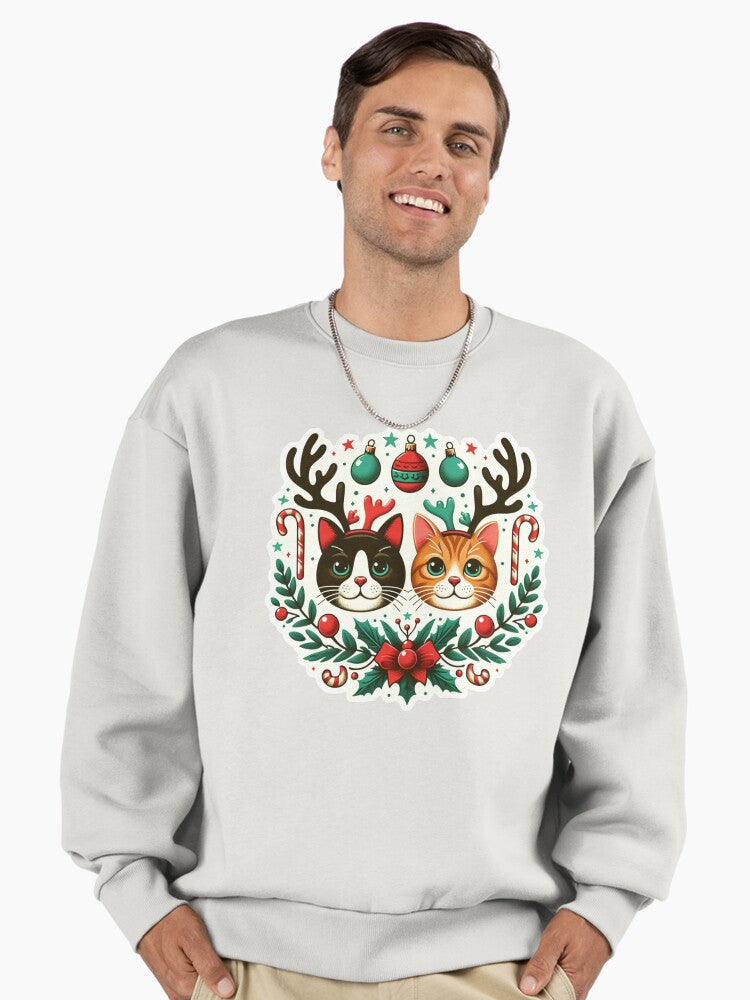 Cat Rudolph Premium Oversized Sweatshirt | Premium Unisex T-Shirt, Trending Graphic Tee