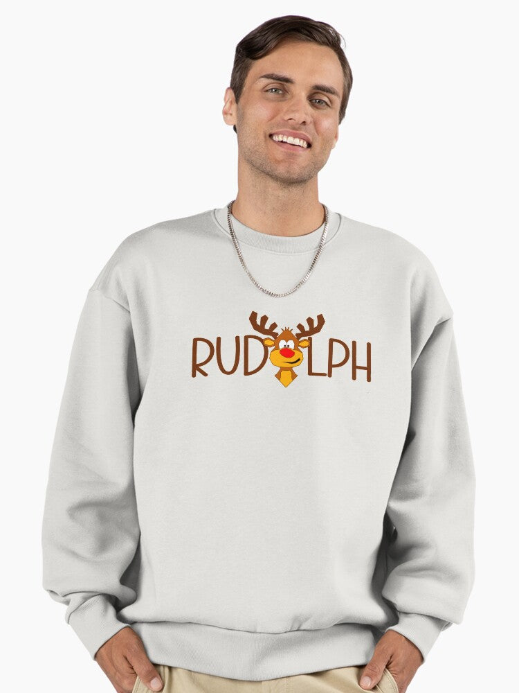 Rudolph the reindeer Premium Oversized Sweatshirt | Premium Unisex T-Shirt, Trending Graphic Tee