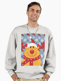 Rudolph Reindeer Premium Oversized Sweatshirt | Premium Unisex T-Shirt, Trending Graphic Tee