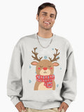 Merry Christmas - Rudolph Reindeer Premium Oversized Sweatshirt | Premium Unisex T-Shirt, Trending Graphic Tee