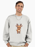 Cute reindeer art Premium Oversized Sweatshirt | Premium Unisex T-Shirt, Trending Graphic Tee