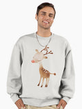 Rudolf the reindeer Premium Oversized Sweatshirt | Premium Unisex T-Shirt, Trending Graphic Tee