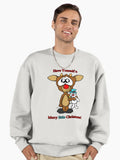 Merry Little Christmas Premium Oversized Sweatshirt | Premium Unisex T-Shirt, Trending Graphic Tee