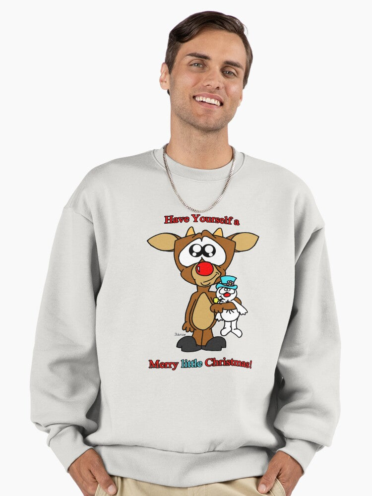 Merry Little Christmas Premium Oversized Sweatshirt | Premium Unisex T-Shirt, Trending Graphic Tee
