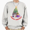 "Cute Chrismas Tree with Cat" Premium Oversized Sweatshirt for Sale by Hexan