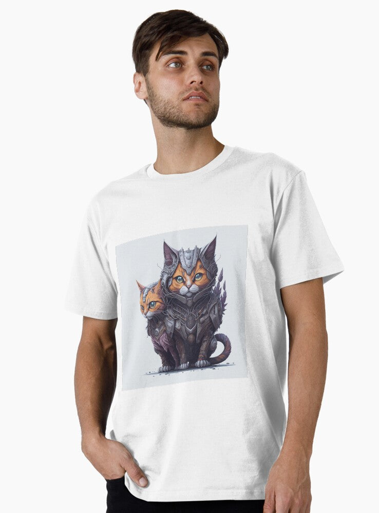 Knight Cat Chronicles Unveiling the Brave Feline Warriors Premium T Shirt T Shirt Comfort Fit Gift Ready