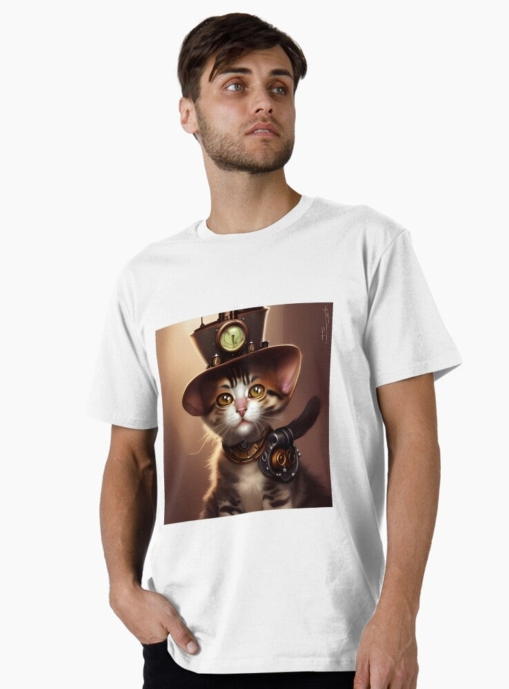 Cute Steampunk Kitten Premium T Shirt T Shirt Trending US Daily Wear