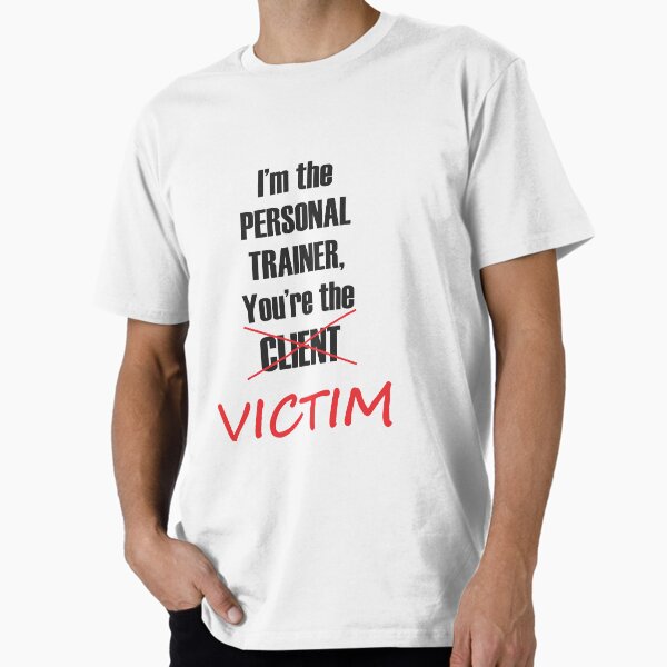Funny Personal Trainer Logo Premium T-Shirt for Sale by customgifts