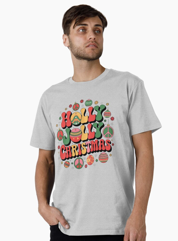 Holly Christmas Tree Shirt, Merry Xmas Tee, Holiday Christmas Gift, Funny Christmas Sweater Premium T-Shirt
