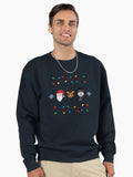 Pixel Christmas Medley Pullover Sweatshirt | Premium Unisex T-Shirt, Trending Graphic Tee