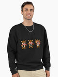 Reindeer Christmas Funny Holiday Reindeer Trio Pullover Sweatshirt | Premium Unisex T-Shirt, Trending Graphic Tee