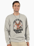 Rudolph Reindeer – Classic Cute Red Nose Christmas Character Pullover Sweatshirt | Premium Unisex T-Shirt, Trending Graphic Tee