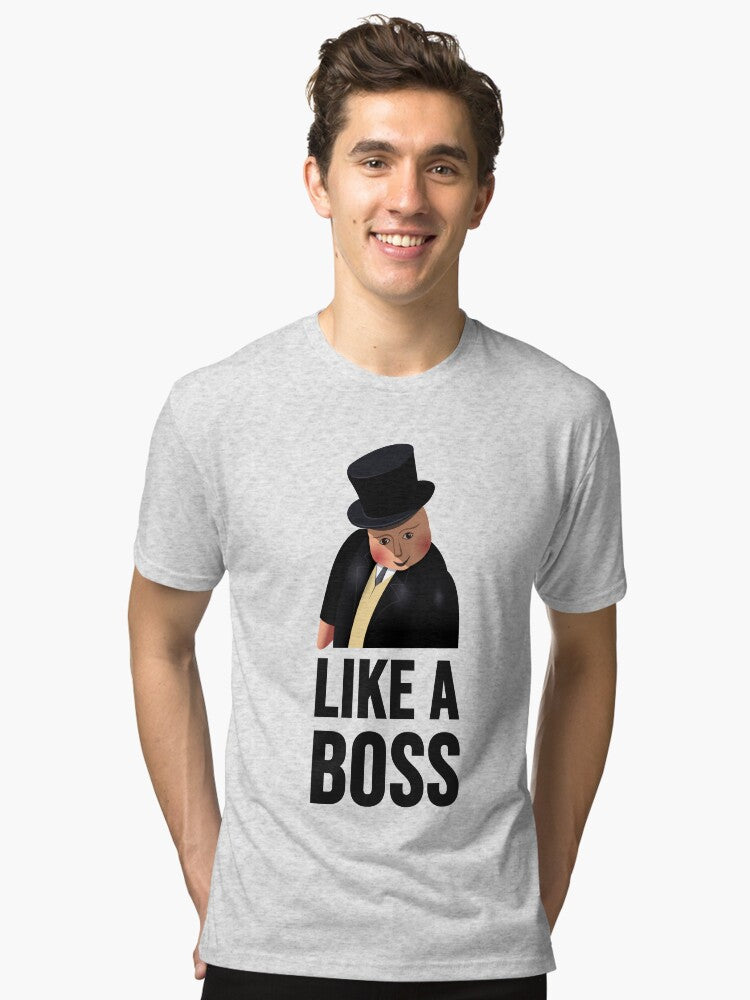 Fat Controller Boss T shirt Tri blend T Shirt T Shirt | Best Seller Look | Great Gift for Dad