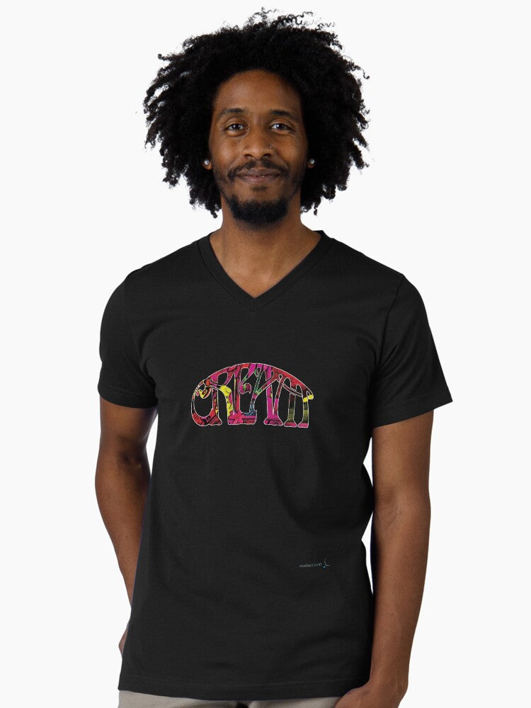 CREAM V Neck T Shirt T Shirt Trending 2025 Top Rated