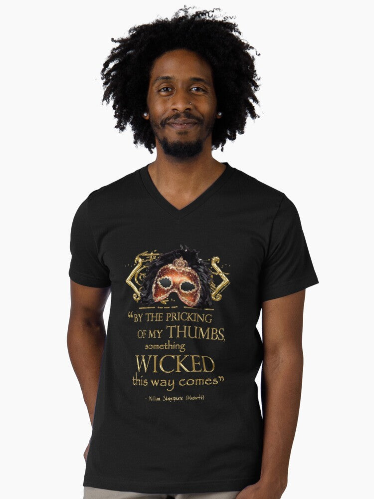 Shakespeare Macbeth Something Wicked Quote V-Neck T-Shirt T-Shirt | Aesthetic Graphic | High Demand Item