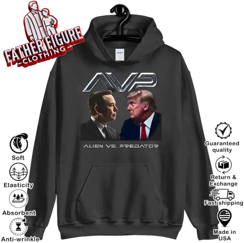 Avp Alien Vs Predator Trump Vs Elon Hoodie