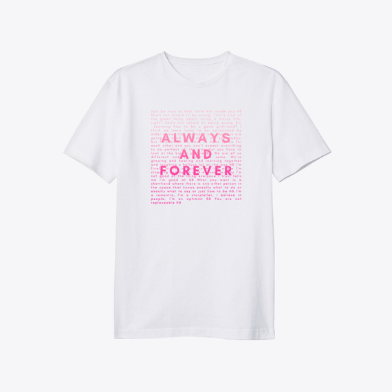 Always and Forever Pink Logo Tee | Premium Unisex T-Shirt