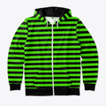 Emo Stripes Plain Green | Premium Unisex T-Shirt