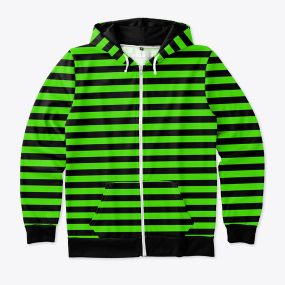 Emo Stripes Plain Green | Premium Unisex T-Shirt