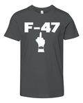 Anti Trump F 47 Middle Finger Premium Youth T Shirt